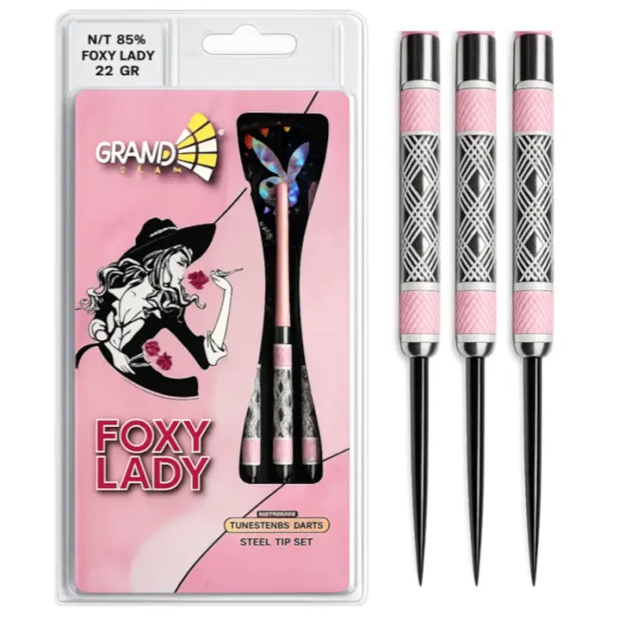 grandslam foxy lady darts nyíl 85% tungsten darts nyíl