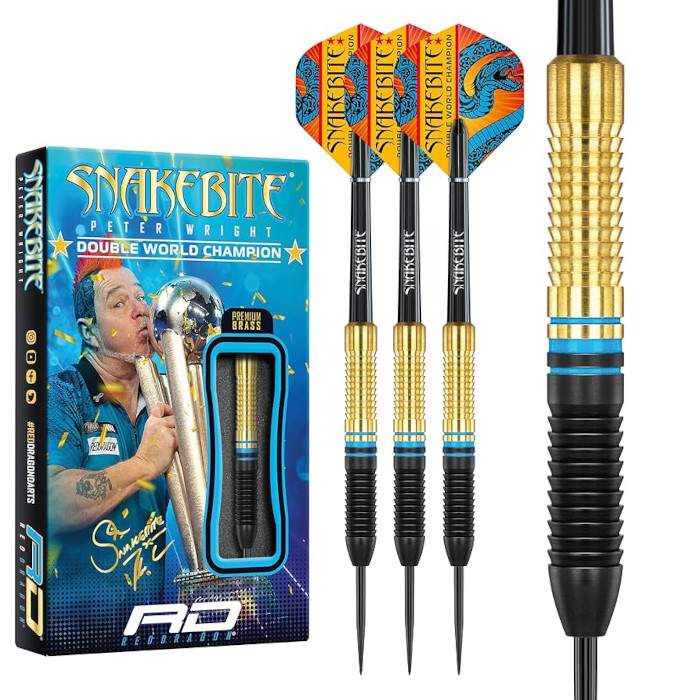peter wright snakebite brass darts nyíl