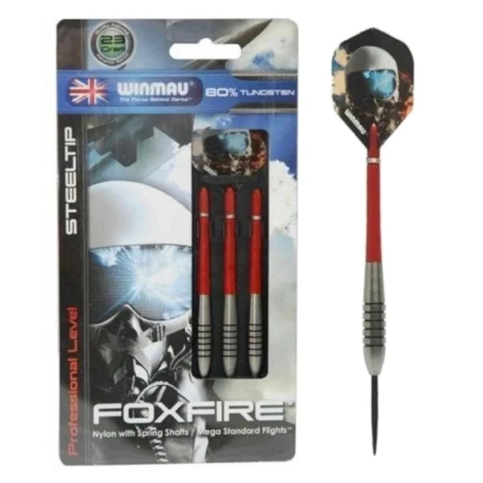 retro winmau darts szett foxfire b 80%