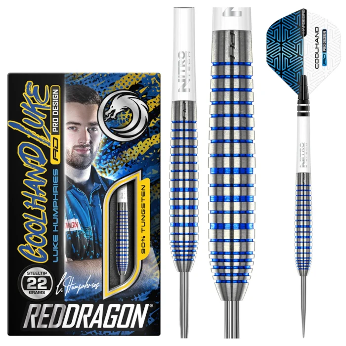 luke humphries darts nyíl 90% tx3 profi darts szett