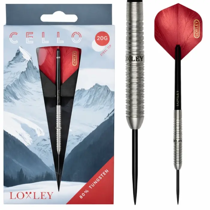 loxley cello 80% volfrám 20g profi darts nyíl készlet
