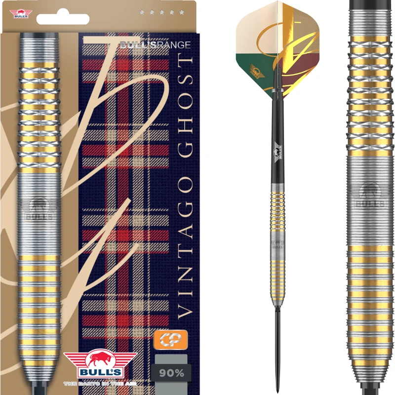 Bull’s Vintago 90% Ghost 23g Steel Darts Nyíl – Prémium Volfrám